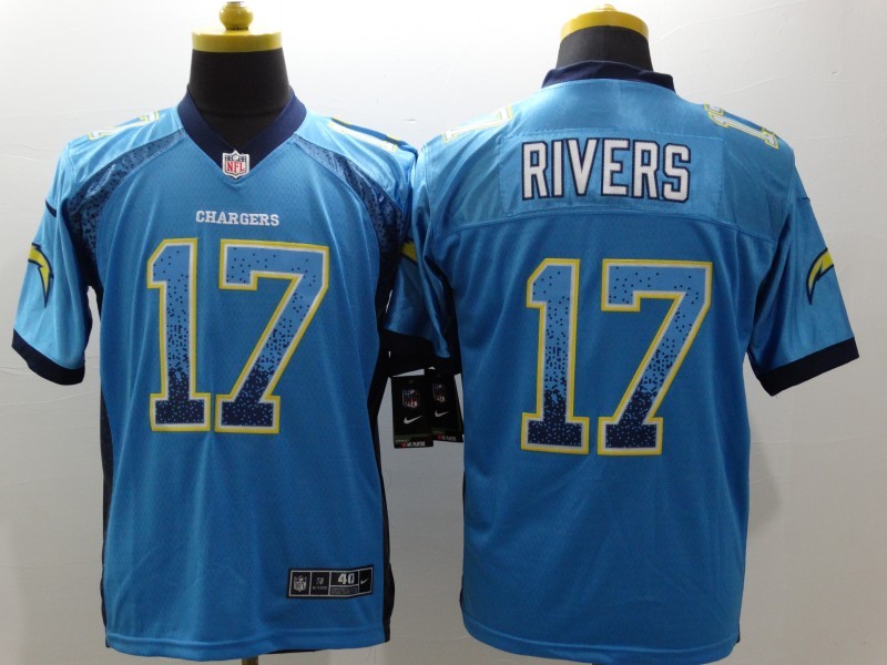 Men's Los Angeles Chargers Philip Rivers #17 Blue Jersey